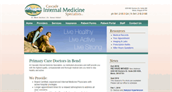 Desktop Screenshot of cascadeinternalmedicine.com